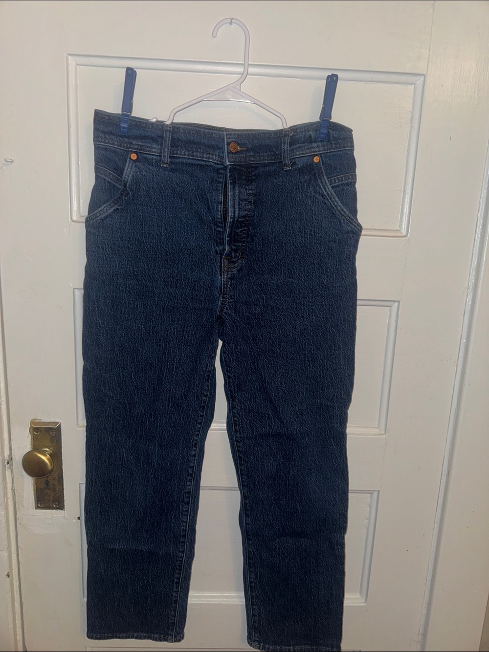 Madewell Women's Straight Leg Dark Blue Denim Jeans